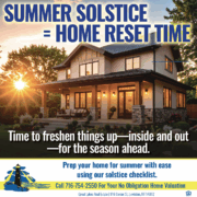 Summer Solstice Home Checklist: Your WNY Guide to Seasonal Prep