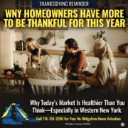 A Season of Gratitude: Why WNY Homeowners Have More To Be Thankful For Than They Think